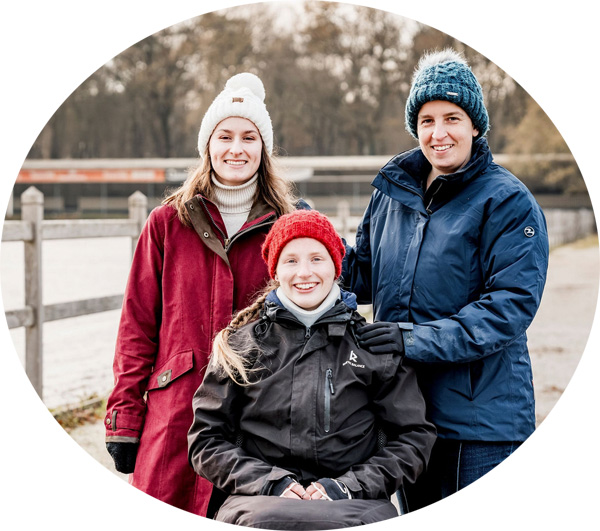 Jill, Birgit en Eveline