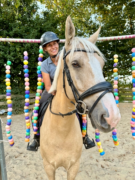 Kirsten Klein schriktraining onder het zadel